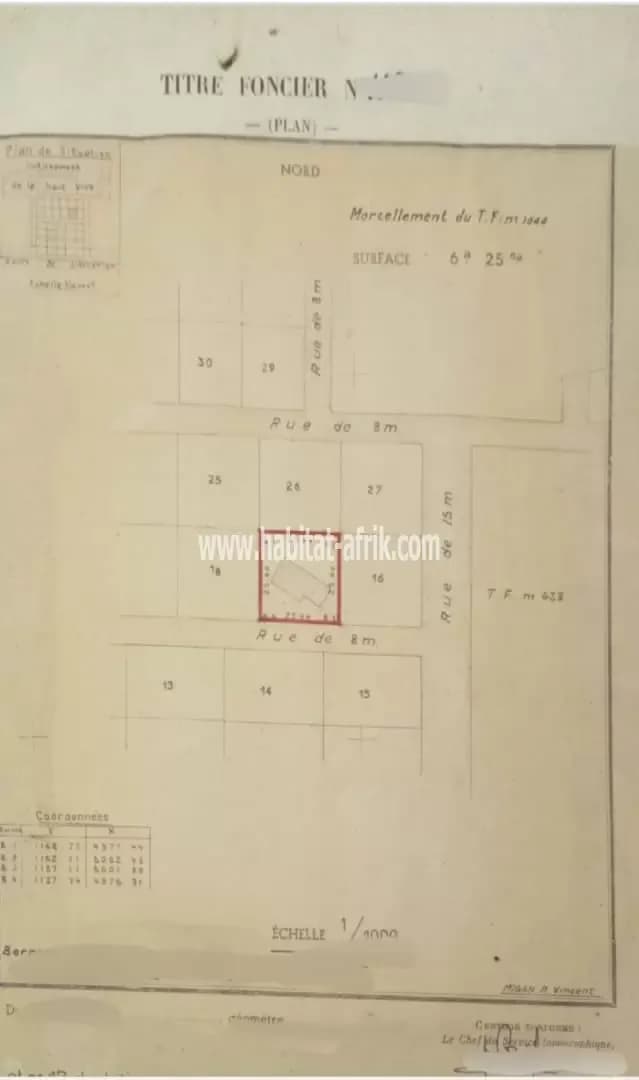 GRANDE PARCELLE AVEC TF À VENDRE À COTONOU HAIE VIVE