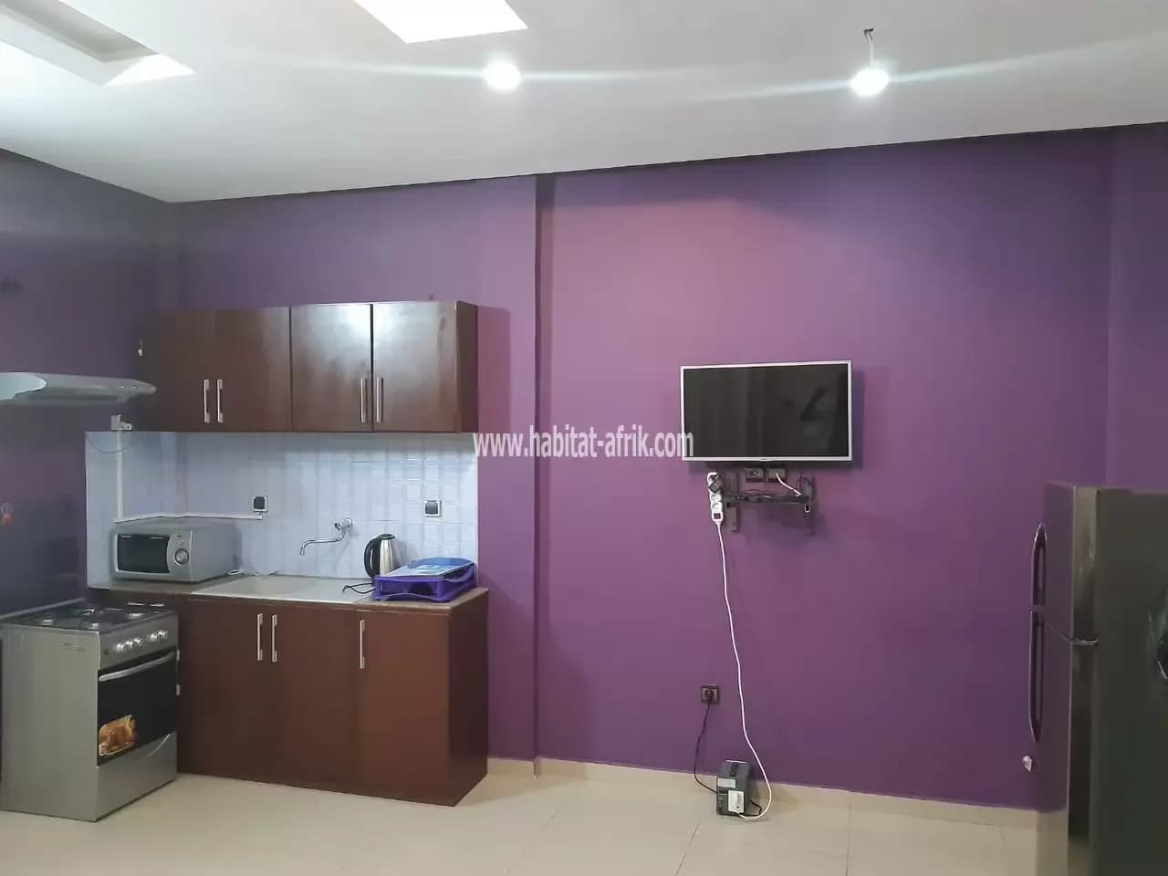 JE METS EN LOCATION UN APPARTEMENT MEUBLÉE DE CHAMBRE SALON A TOTSI LOME TOGO
