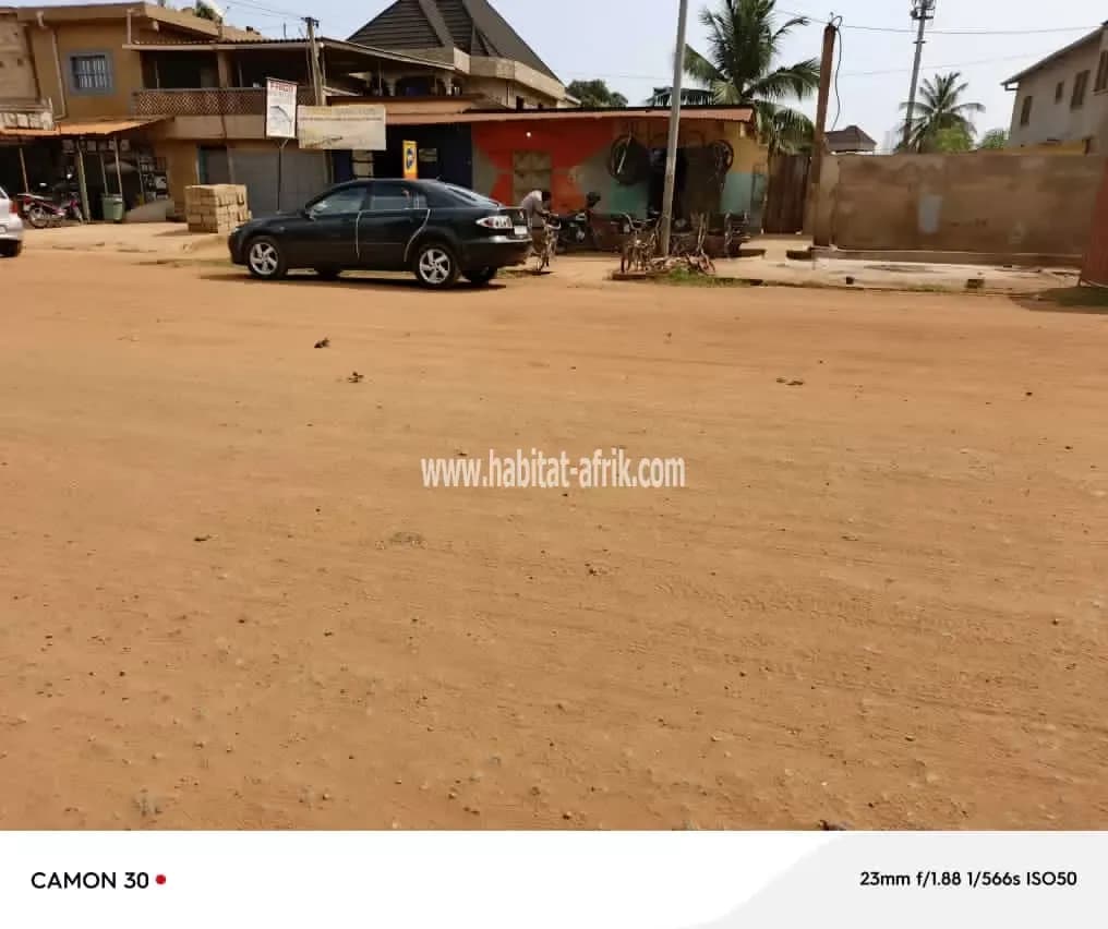 Nous mettons en vente une parcelle de demi lot, terrain bien positionné à agoe minamadou lome togo