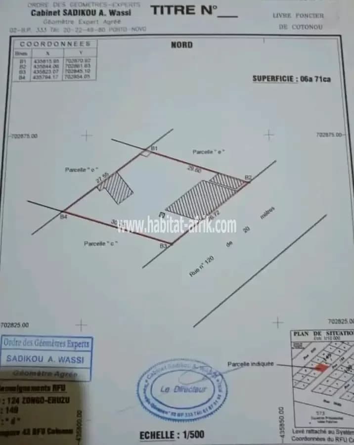 PARCELLE DÉJÀ LOTIE &amp; RECASÉE À VENDRE, ZONGO