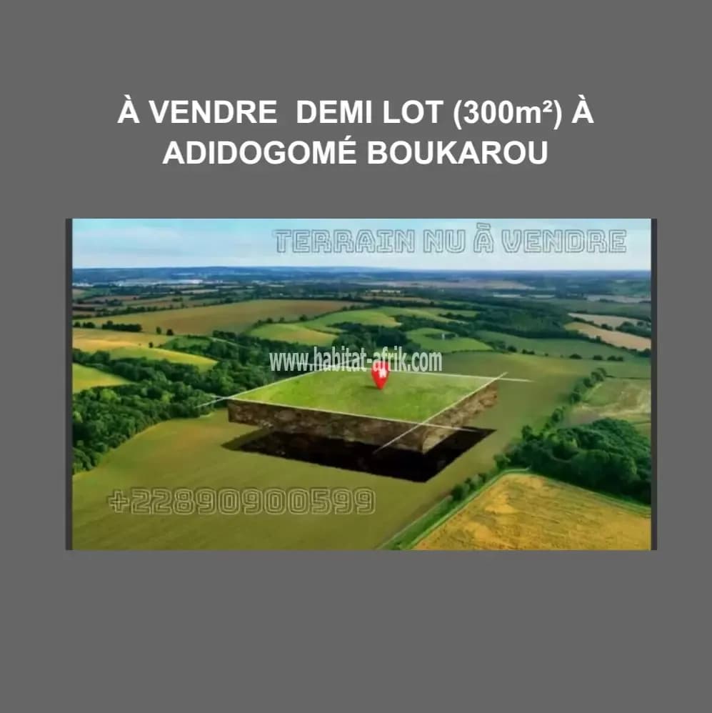 QUARTIER •• ADIDOGOMÉ - BOUKAROU À 20m DU GOUDRON