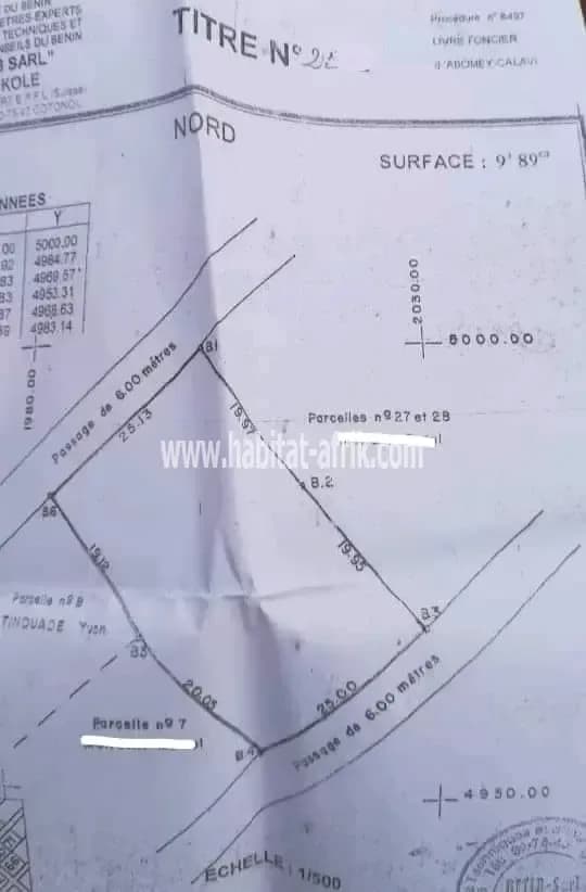 2 PARCELLES DÉJÀ LOTIES &amp; RECASÉES À VENDRE, ZOUNDJA DAHO - MARCHÉ DE GROS - TIBI-LIBI