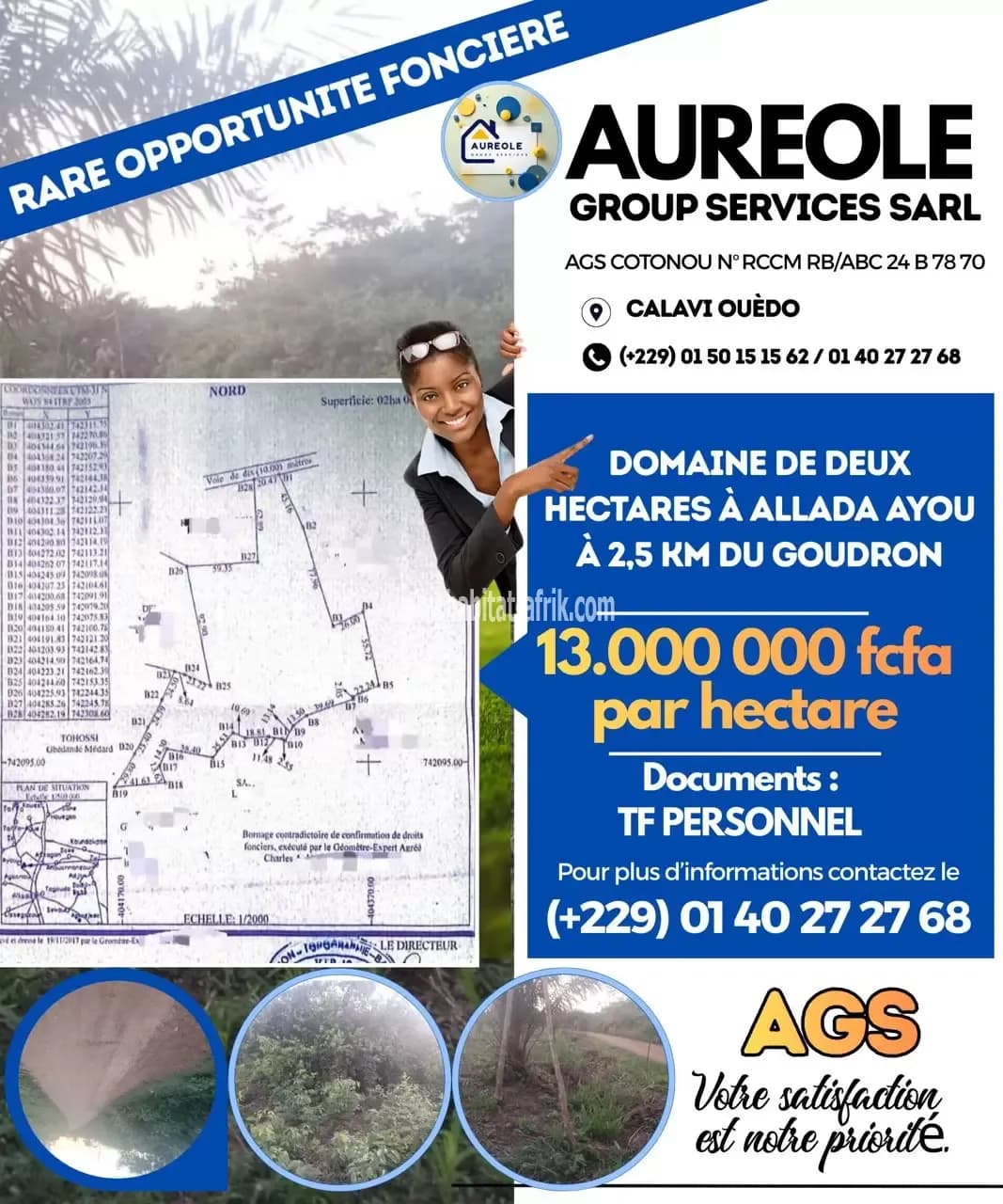 DOMAINE DE PLUS DE 2 HECTARES A ALLADA