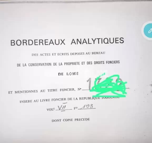 Je mets en vente une parcelle de terrain agricole 51 hectares avec titre foncier 7km du goudron à tovegan sur la route de kpalime