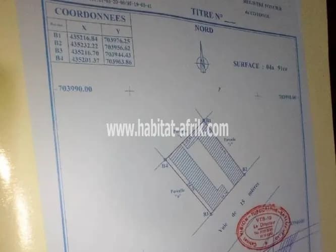 PARCELLE SIKECODJI ZONE DU FEU COSSI COTONOU