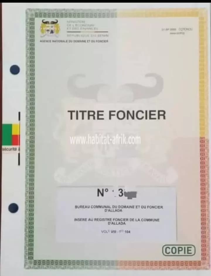 OFFRE EXCEPTIONNELLE DE DOMAINE AGRICOLE A ALLADA AYOU