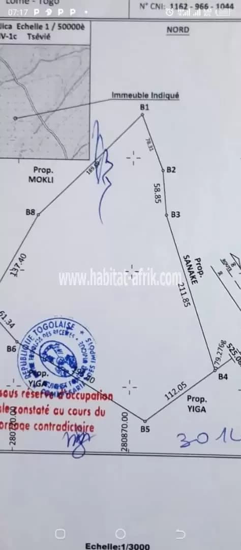 Terrain agricole a vendre à amouzoukope 12km du goudron lome togo
