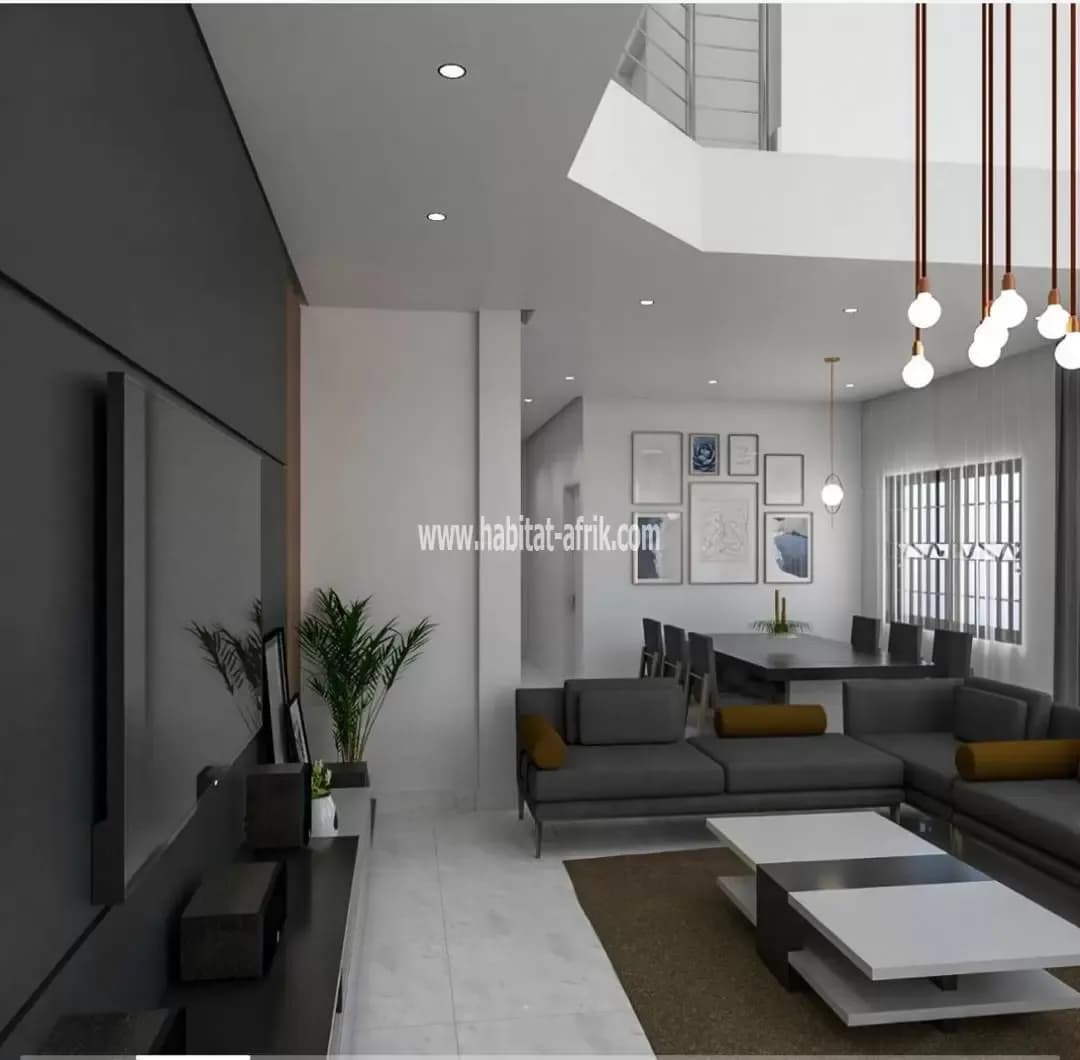 chambre salon sanitaire