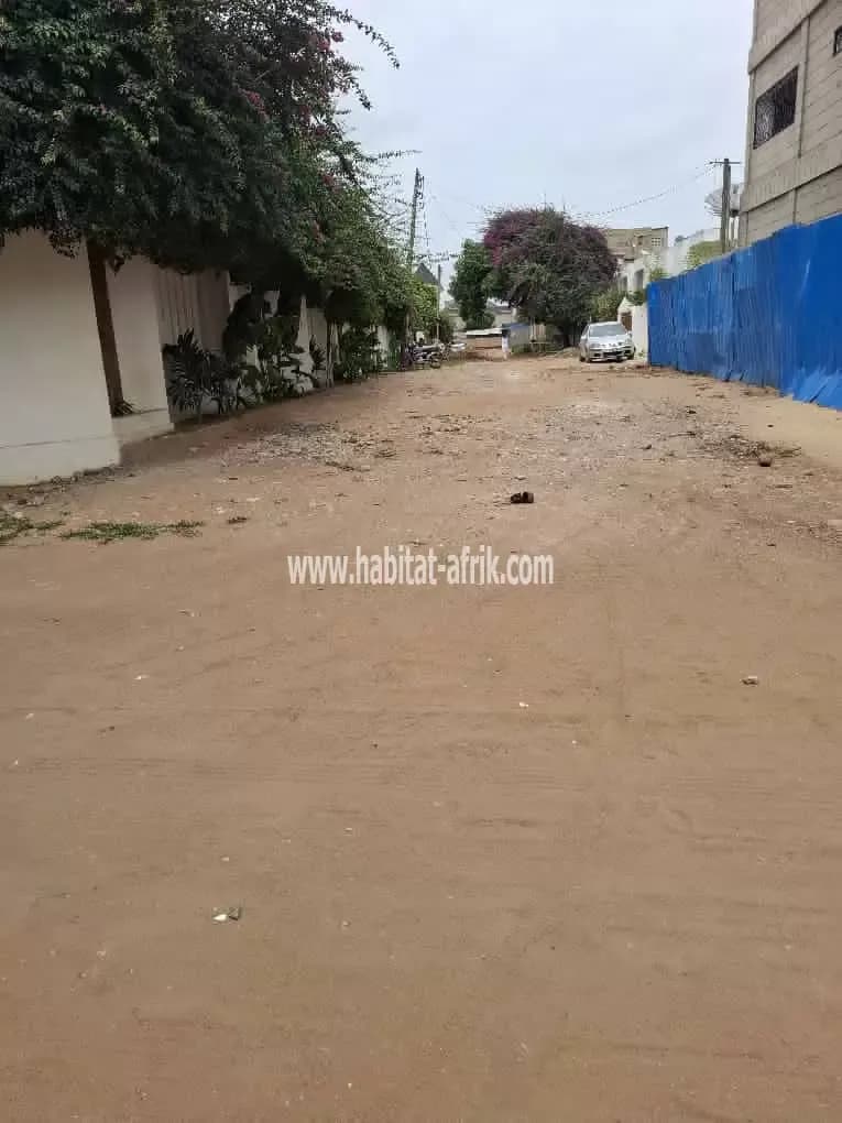 Nous mettons en vente une parcelle demi lot à déduire d'un lot avec Titre Foncier situé à 300m du goudron OBUT Lome togo