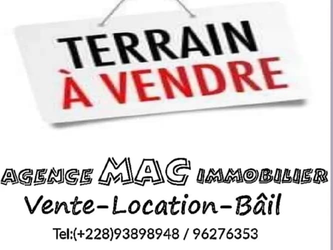 Terrain à vendre 1 lot 600 mètres carrés à kodjoviakope avec titre foncier* Lomé-Togo