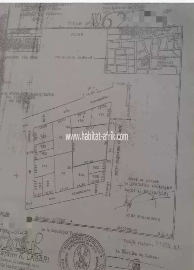 JE METS EN VENTE UNE PARCELLE DE TERRAIN DEUX (2) LOTS COLLÉS A CENT CINQUANTE MÈTRES DU GOUDRON LOME