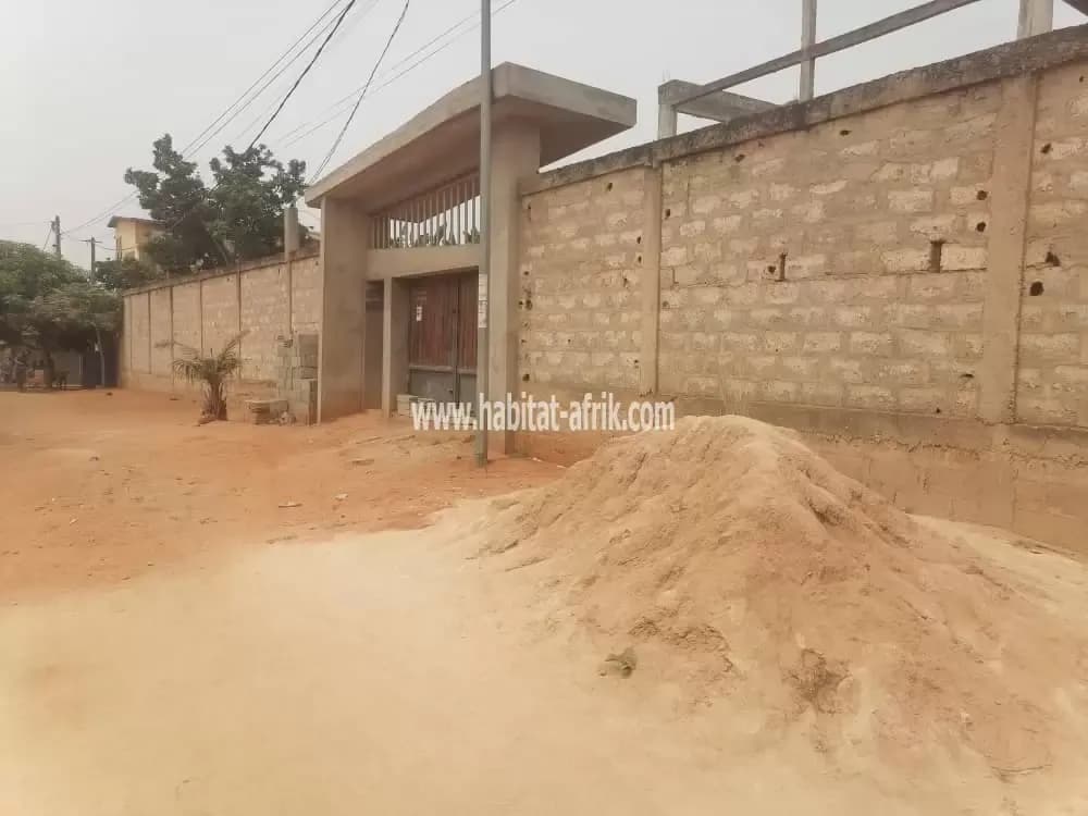 Mise en vente d'un terrain clôturé de plus d'e 1 lot angle rue à Adidogomé(Lomé-Togo)