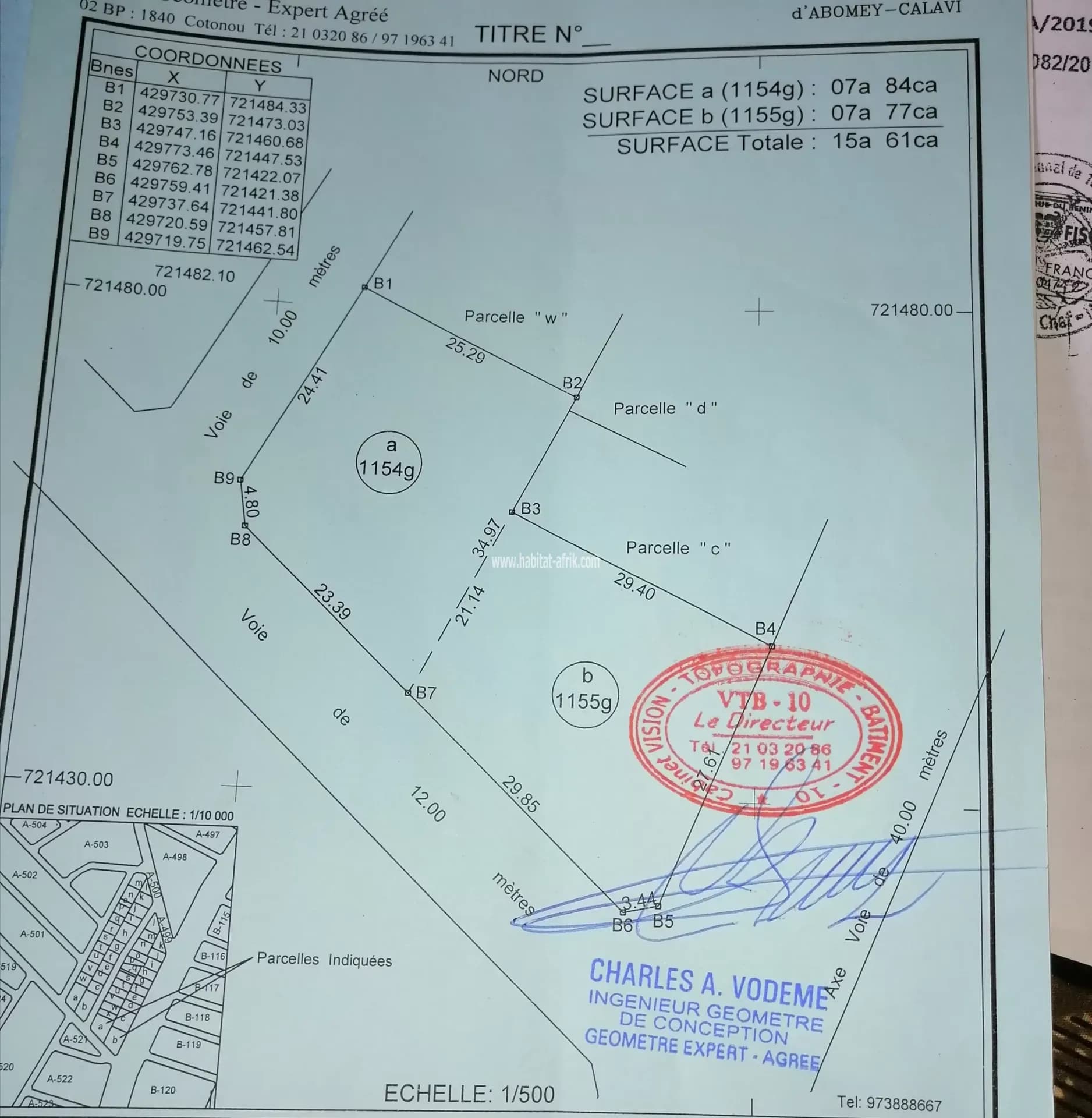 Terrain à vendre au Bénin précisément à calavi